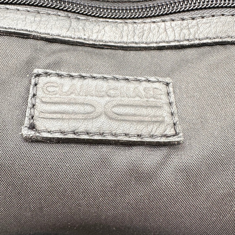 Vintage Claire Chase Black Leather Messenger Bag Crossbody Organizer Briefcase - Picture 5 of 14